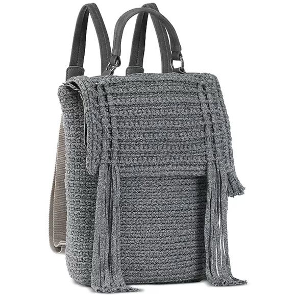 The Sak | Bags | The Sak Helena Crochet Backpack Gray | Poshmark
